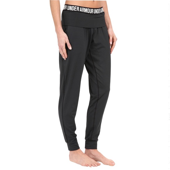 Under Armour Pants - Under Armor Black Jogger Pants w Foldable Waist